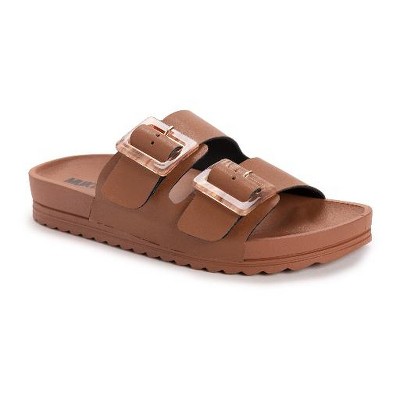 Muk Luks cognac sandals main image 0