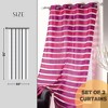 Evideco French Home Goods Striped Sheer Curtain Panel - Light-Filtering Drape for Modern Home Décor, 95 x 55 Inches - 4 of 4