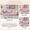 JOYRACER 90.55" Modern Upholstered Cloud Sofa, Couch with Deep Seat and Multiple Large Soft Pillows, Convertible Chaise Lounge Sofa for Living Room - 4 of 4