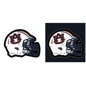 Evergreen Ultra-Thin Edgelight LED Wall Decor, Helmet, Auburn University- 19.5 x 15 Inches Made In USA - 1 of 4