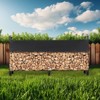 COZONY Heavy Duty Firewood Rack with Waterproof Cover - 4 of 4