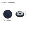 Unique Bargains Blouses Sweater Round Aluminum Cotton Fabric Cloth Covered Buttons 10 Pcs - 2 of 4
