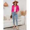 BLUEMING Womens Soft Knit Sweater Cardigan Bracelet Sleeve Open Front Cardigan Above Hip Length Cardigan - 4 of 4