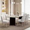 WestinTrends Genevieve Mid-Century Modern Upholstered Boucle Dining Chair (Set of 6) - 2 of 4