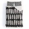 Deny Designs Emanuela Carratoni Black and White Texture Duvet Cover Bedding Set - 4 of 4