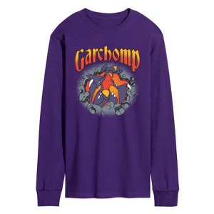 Men's - Pokémon - Garchomp Rocks Long Sleeve Graphic T-Shirt - 1 of 2