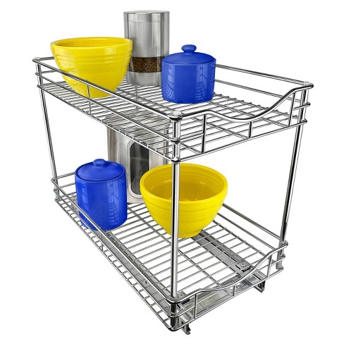 Under Sink Organizer, Pull Out Cabinet Organizer 2 Tier Slide Out