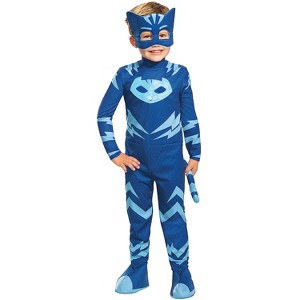 Disguise Boys' PJ Masks Deluxe Light-Up Catboy Jumpsuit Costume - Size 4-6 - Blue - 1 of 1