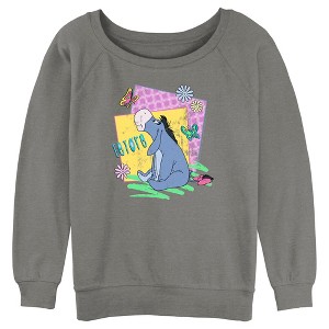 Junior's Women Winnie the Pooh Spring Eeyore Sweatshirt - 1 of 4