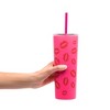Mean Girls x Dragon Glassware 24 oz Vacuum Insulated Tumbler with Lid and Straws Burn Book - 2 of 4