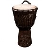 Sawtooth 8" Hand Carved Congo Design Rope Djembe - 2 of 3