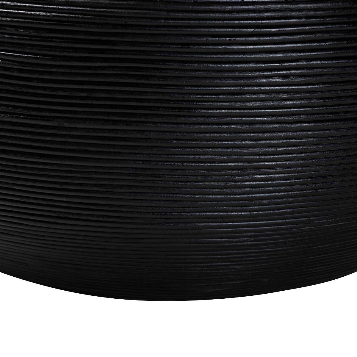 bali & pari Tokyo Laminated Natural Rattan Coffee Table Black - thumbnail 3