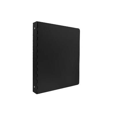 JAM Paper Aluminum 1 Inch Binder Black Aluminum 3 Ring Binder 301933590