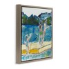 Stupell Industries Kids on Swimming Dock Abstract, 18" x 18" - 3 of 4