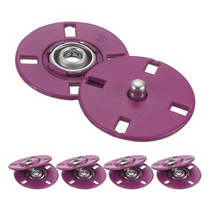 Unique Bargains Alloy Invisible Durable High Hardness Buckle Fasteners Press Studs Buttons 5 Pcs - 1 of 4