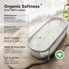 KeaBabies 2pk Soothe Waterproof Bassinet Sheets for Girls, Boys, 33x17 Universal Baby Bassinet Mattress Protector Cover - 2 of 4