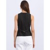 INSPIRE CHIC Women's V Neck Sleeveless Button Down Waistcoat Fashion Denim Vest - 3 of 4