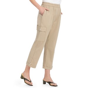 Collections Etc Cargo Pocket Capris - 1 of 4