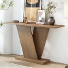 Christopher Knight Home Helga Modern Minimalist V-Base Design Wood Console Table - 2 of 4