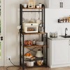 Bakers Rack for Kitchen, Kitchen Microwave Stand - 4 of 4