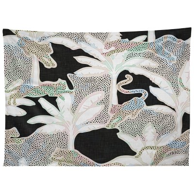 evamatise Leopards and Palms Rainbow Tapestry - Society6