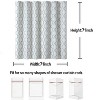 LunaLulinlk Bathroom Shower Curtain Blue Dot Design - 2 of 4