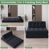 Gaomon Folding Sofa Bed, Futon Sofa Bed, Floor Folding Couch, Convertible Sleeper Chair with Pillow Foldable Mattress Back Support - 3 of 4
