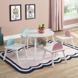 ALEXOUN Kids Table and Chair Set,5 Piece Toddler Table and Chair Set with 4 Chairs,Easy to Wipe Activity Table for Creative Play - 1 of 4
