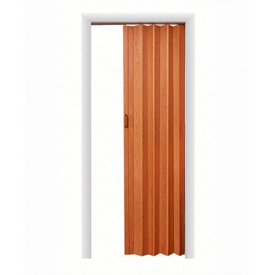 Via 36" X 80" Oak Vinyl Accordion Door With Hardware Kit, HVS3280K, 0094416500049