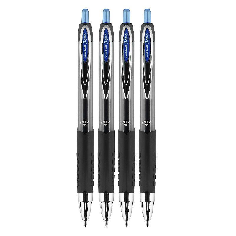 uni-ball 207 Signo RT Retractable Gel Pens Medium Point Blue Ink 615714, 3 of 10