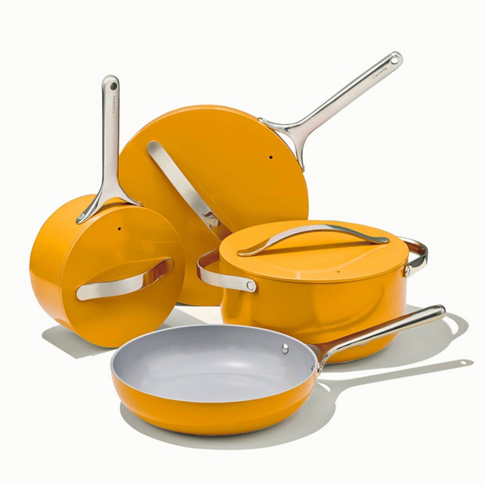 Photos - Pan Caraway Home 9pc Non-Stick Ceramic Cookware Set Marigold