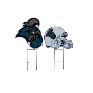 NCAA Coastal Carolina Chanticleers Logo and Helmet 2pk Yard Sign Set - 1 of 1