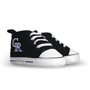 BabyFanatic Pre-Walkers High-Top Unisex Baby Shoes -  MLB Colorado Rockies - 1 of 4