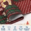 TackView Washable Area Rug Low Pile Throw Christmas Rug, Modern Xmas Stain-Resistant Non Slip Carpet for Living Room, Bedroom - 3 of 4