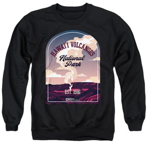 Men's Hawai'i Volcanoes National Park Illustrated Landscape Crewneck Sweatshirt - 1 of 4