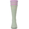 Memoi Girls Ribbed Cotton Blend "Heart and Stripes" Knee Sock - 2 of 3