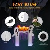 Syemin Decorative Holiday Scene Halloween Outdoor Inflatable Decor Props 9.8ft White Ghost Yard Decoration, White, 98.4"*66.9"*120" - 3 of 4