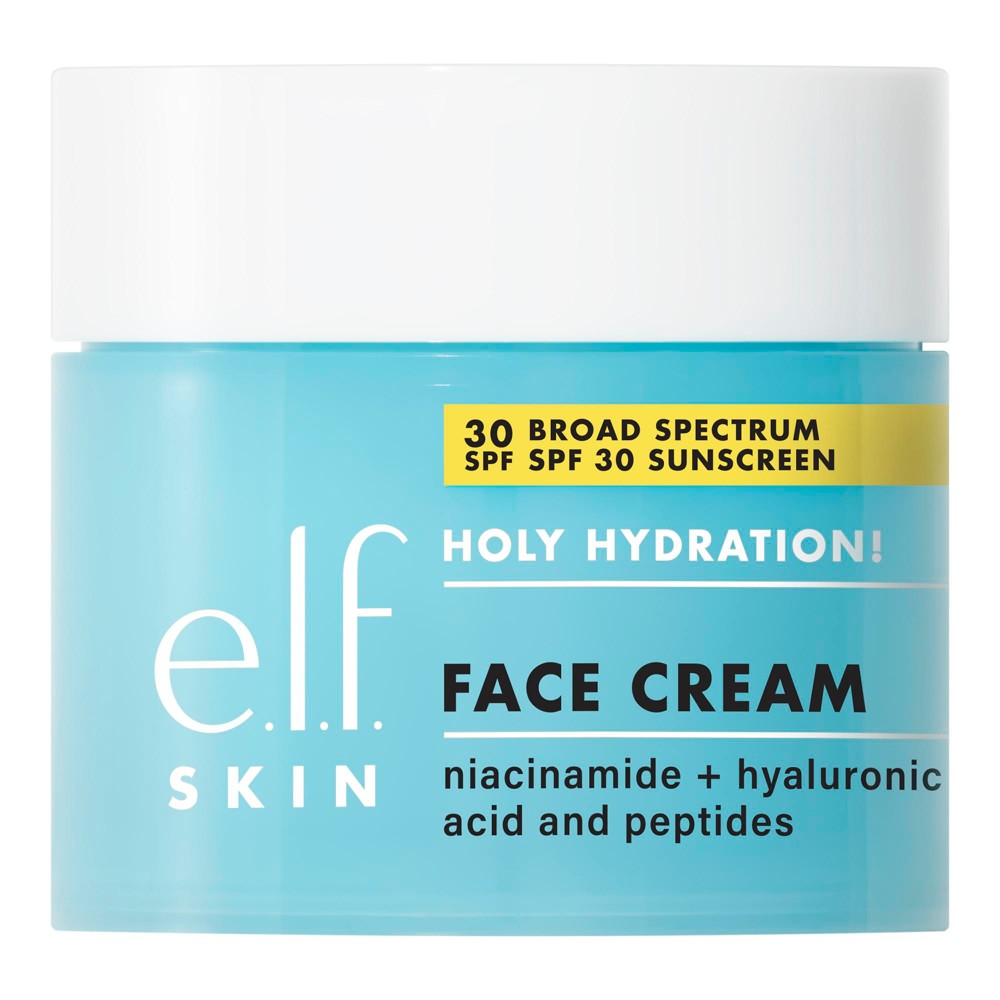 Photos - Cream / Lotion ELF e.l.f. Holy Hydration! Broad Spectrum Sunscreen Face Cream SPF 30 - 1.76oz 