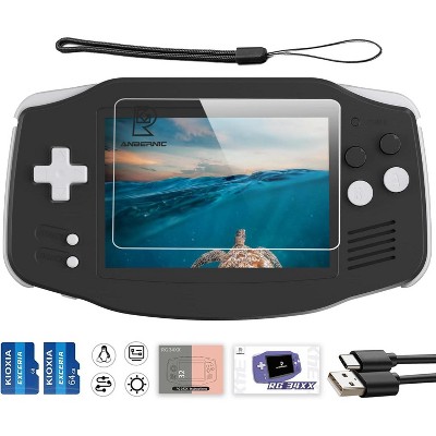 Anbernic RG34XX Retro Handheld Game Console, 3.4 Inch IPS Screen, 128GB Storage, 5532 Pre-Installed Games, WiFi, HDMI
