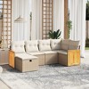 vidaXL Garden Sofa Set Beige PE Rattan Large Modular Garden Sofa Set - 2 of 4
