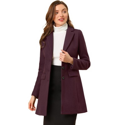 Single breasted coat store womens