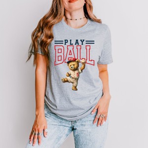 Simply Sage Market Play Ball Baseball Bear Short Sleeve Tee - 1 of 4