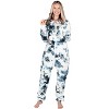 Joggies - TieDye Black Adult Footless Hoodie One Piece - 4 of 4