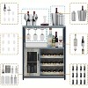 Wine Bar Cabinet with Detachable Wine Rack and Storage, Coffee Bar with Glass Holder, Small Sideboard - 4 of 4