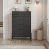 Garvee 4+2 Dresser for Bedroom, Freestanding 46.6" Tall Drawer Dresser with Storage, Wooden Closet Storage Chest for Living Room, Bedroom - 3 of 4