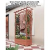 Elevated Wooden Garden Bed with Trellis - 45 Inch Planter Box with Side Supports, Canopy, and Drainage Holes –for Climbing Plants, Vines, and Blossoms - 4 of 4