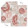 Sweet Jojo Designs Girl Baby Mini Crib Bedding Set - Peony Floral Garden Pink and Ivory 3pc - 3 of 4