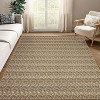 Modern Braided Printed Large Rug Washable Stain Resistant Indoor Carpet with Non-Slip Backing Soft Carpet Nursery Apartment - 2 of 4