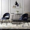 Jora Velvet Retro Side Chair (Set of 2) - FOX6296 - Safavieh Couture - 3 of 4