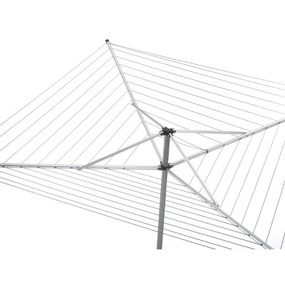 Whitmor Silver Aluminum Rotary Outdoor Clothes Drying Rack